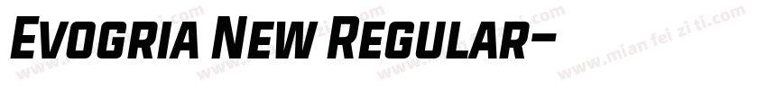 Evogria New Regular字体转换